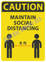 Color Poster COV-F Caution - 18x24