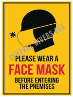 Color Poster COV-G Please Wear Mask - 18x24